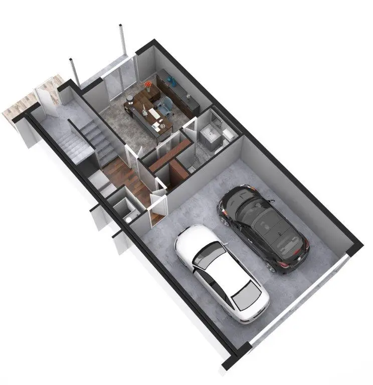 Riverside Condo 3D 1st floor 2 car