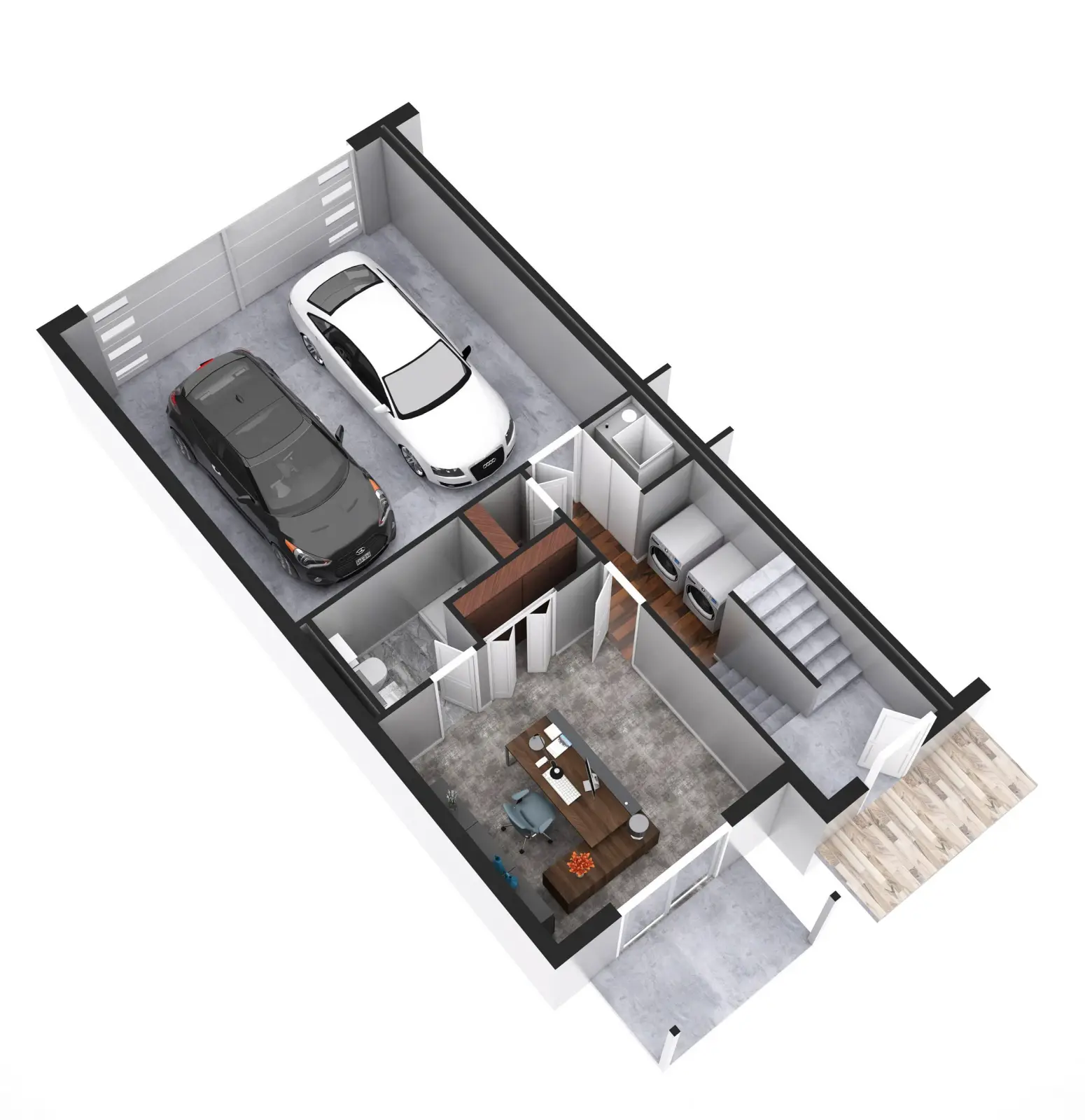 Riverside Condo 3D 2nd floor 2 car