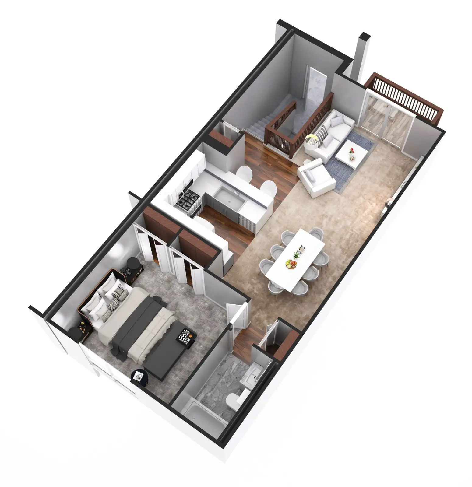 Riverview Condo 2nd floor 2 car